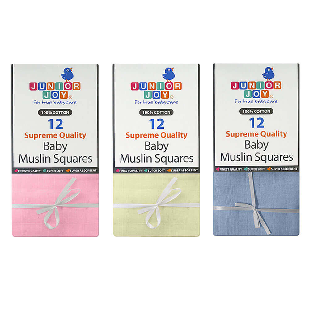 Junior Joy Baby Supreme Quality Muslin Nappies 